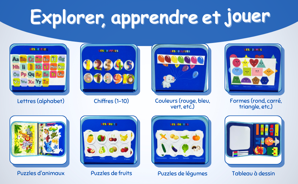 Busy Board éducatif Montessori pour enfants de 2 à 6 ans – NENE